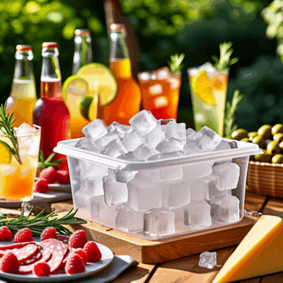 La Glacière du Midi. Livraison de glaçons, glace pilée, glace carbonique à Béziers, Narbonne et toute l'Occitanie pour particuliers et professionnels.
